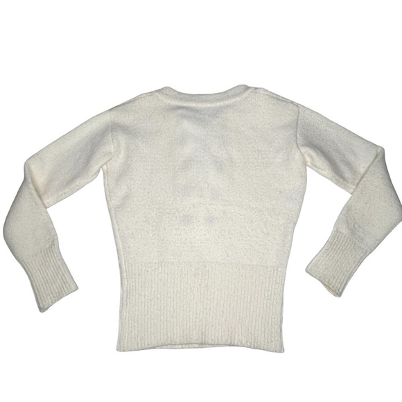 GUESS Alena Lace-up Pullover White Sweater Top Women's Size XS - Picture 14 of 16